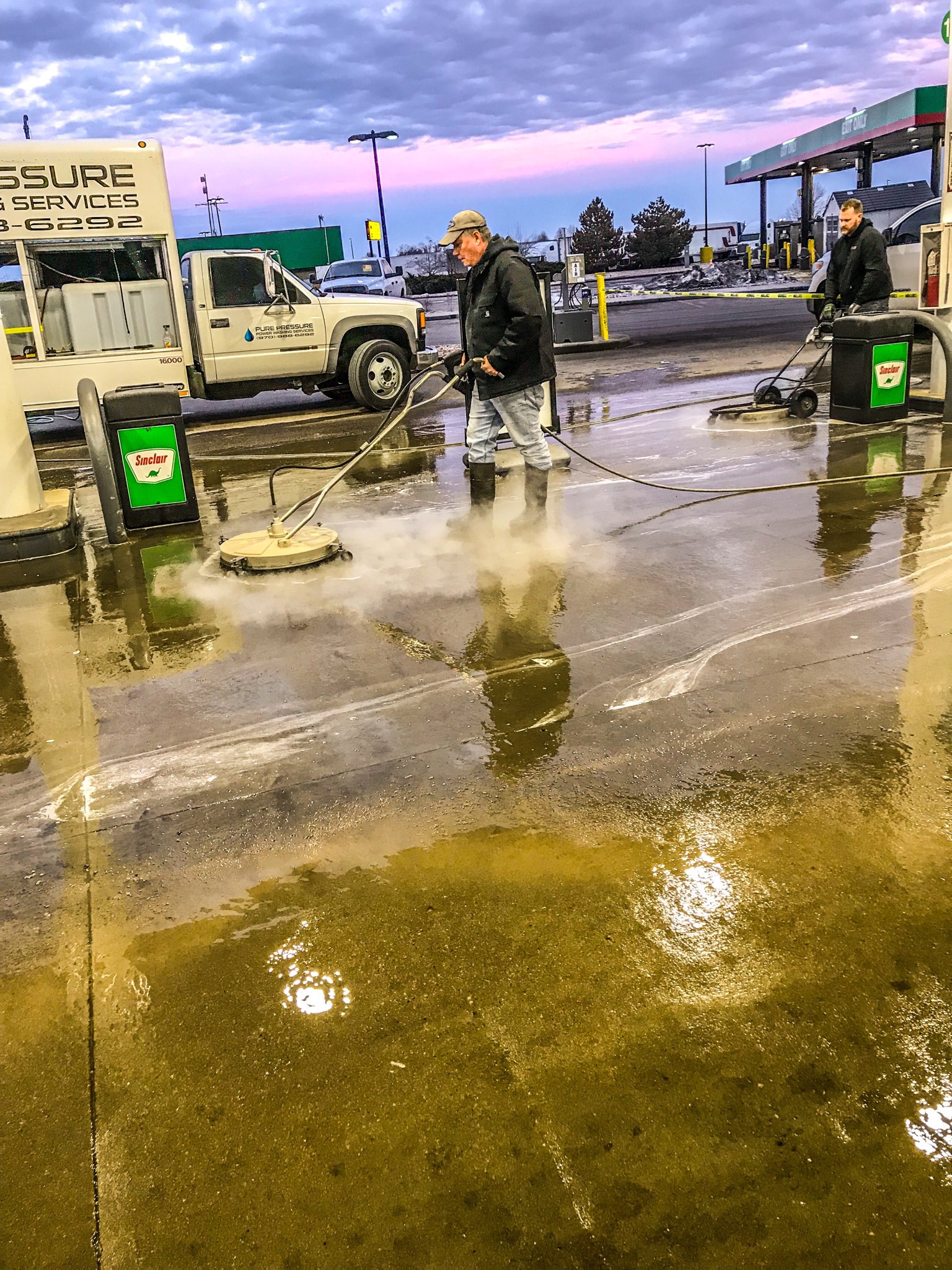 Gas Station Pressure Washing